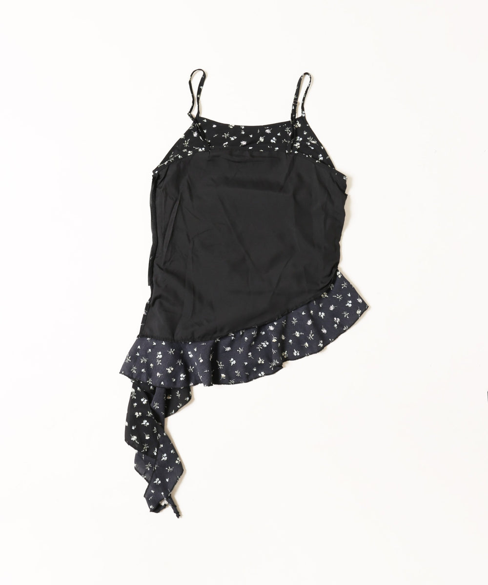 アシメフリルフラワーキャミ