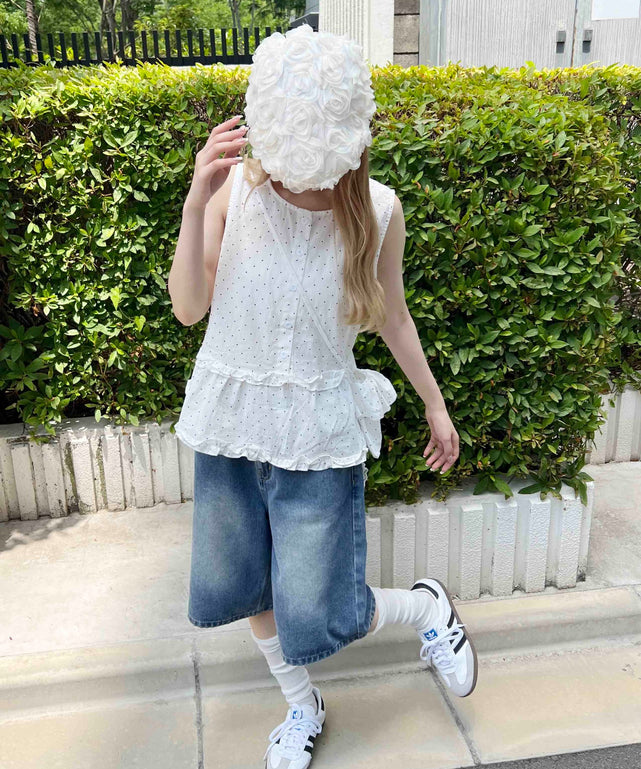 ホワイト モデル：160㎝ F着用