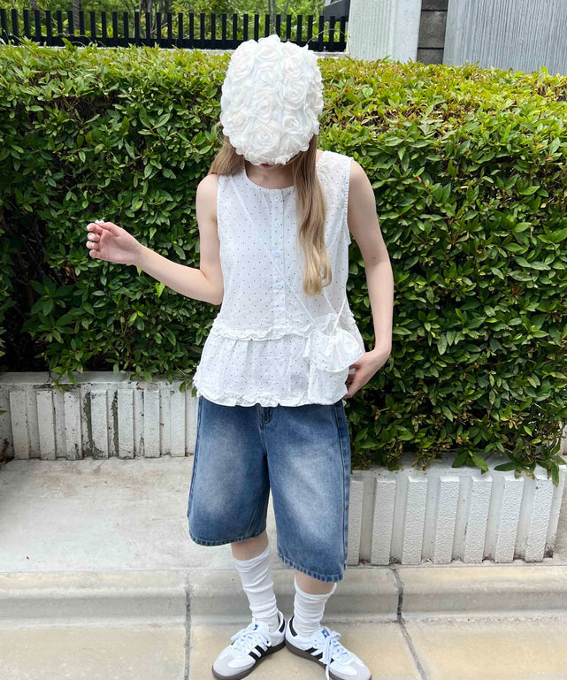 ホワイト モデル：160㎝ F着用