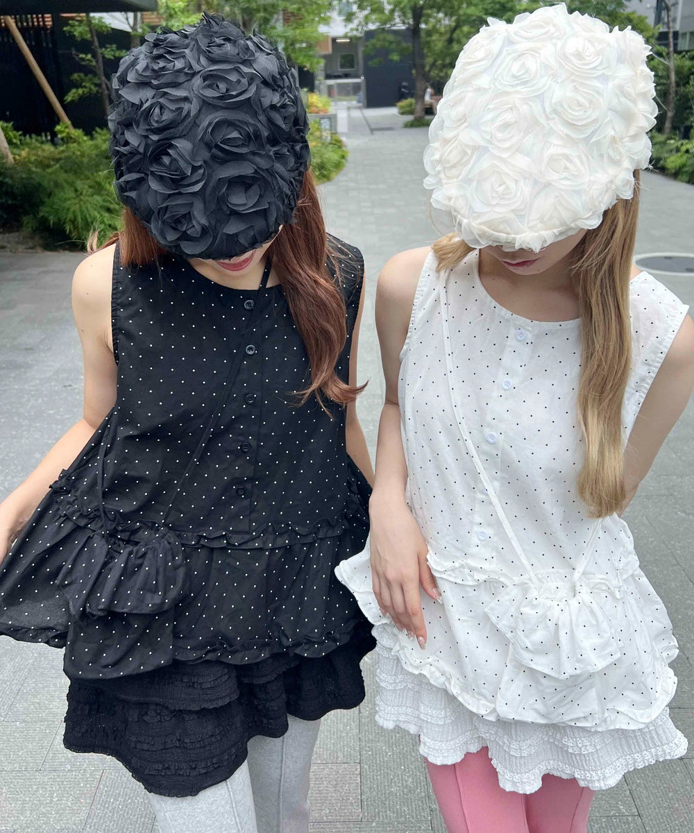 ミニショルダーセットドットタンクトップ