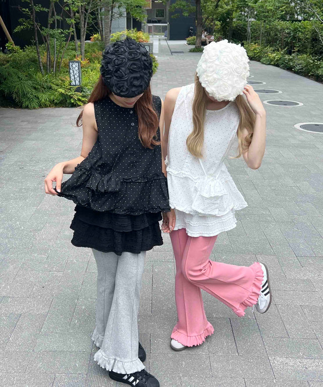 ミニショルダーセットドットタンクトップ