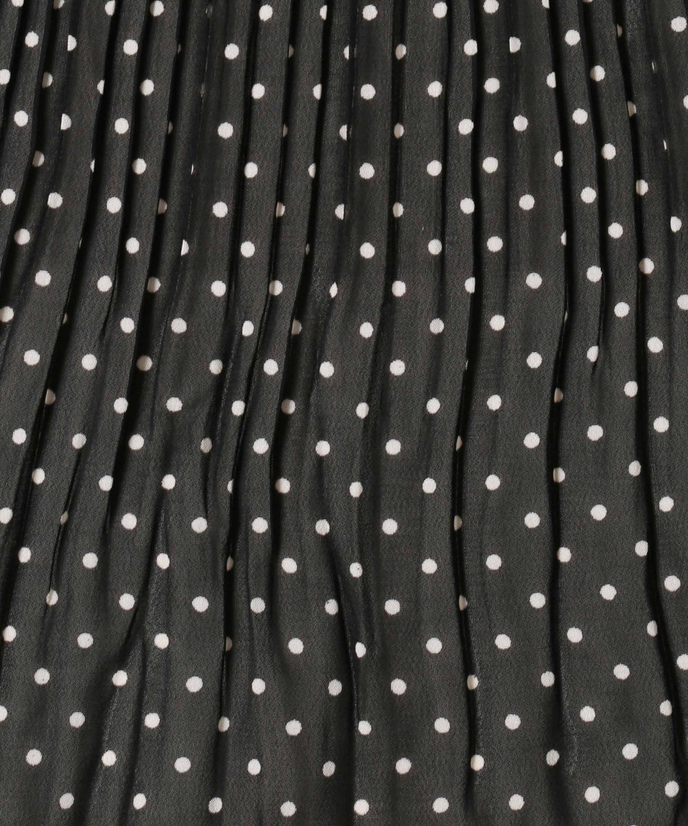 ドットティアードロングスカート