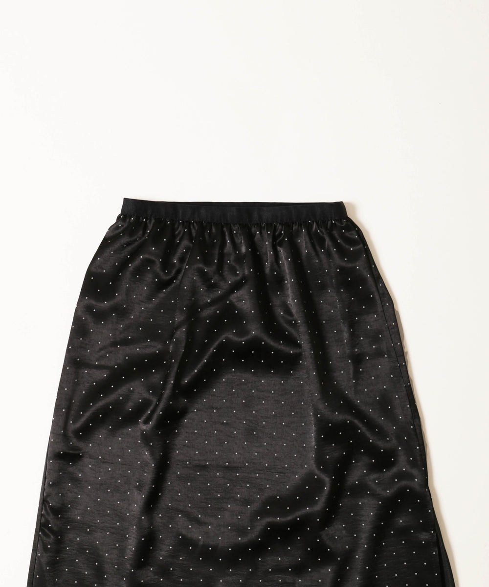 ドットレイヤードロングスカート