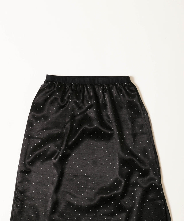 ドットレイヤードロングスカート
