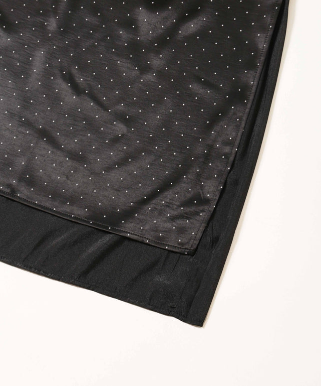 ドットレイヤードロングスカート