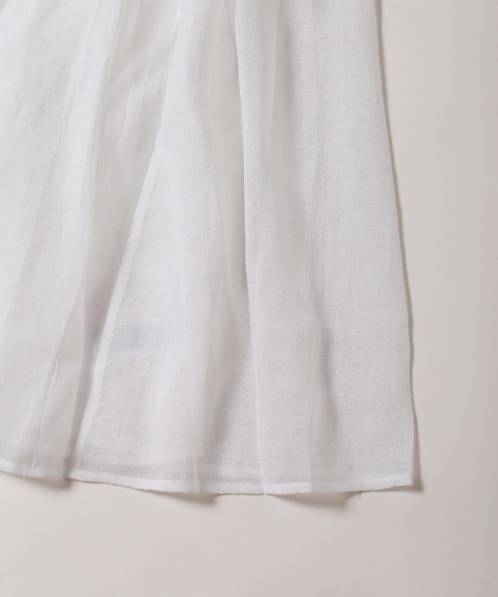 ボリュームシアーロングキャミワンピ