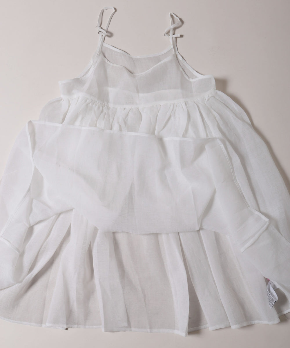 ボリュームシアーロングキャミワンピ