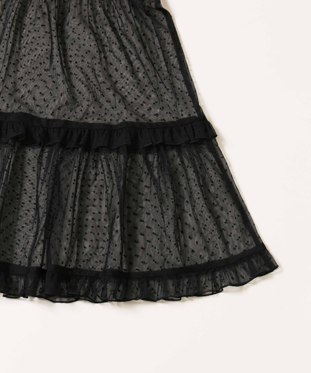 ドットシアーキャミミニワンピース