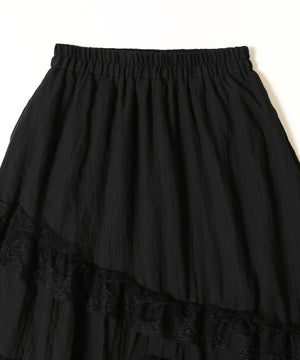 レースフリルヘムロングスカート