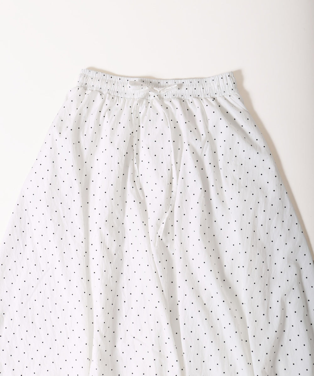 ドットロングバルーンスカート