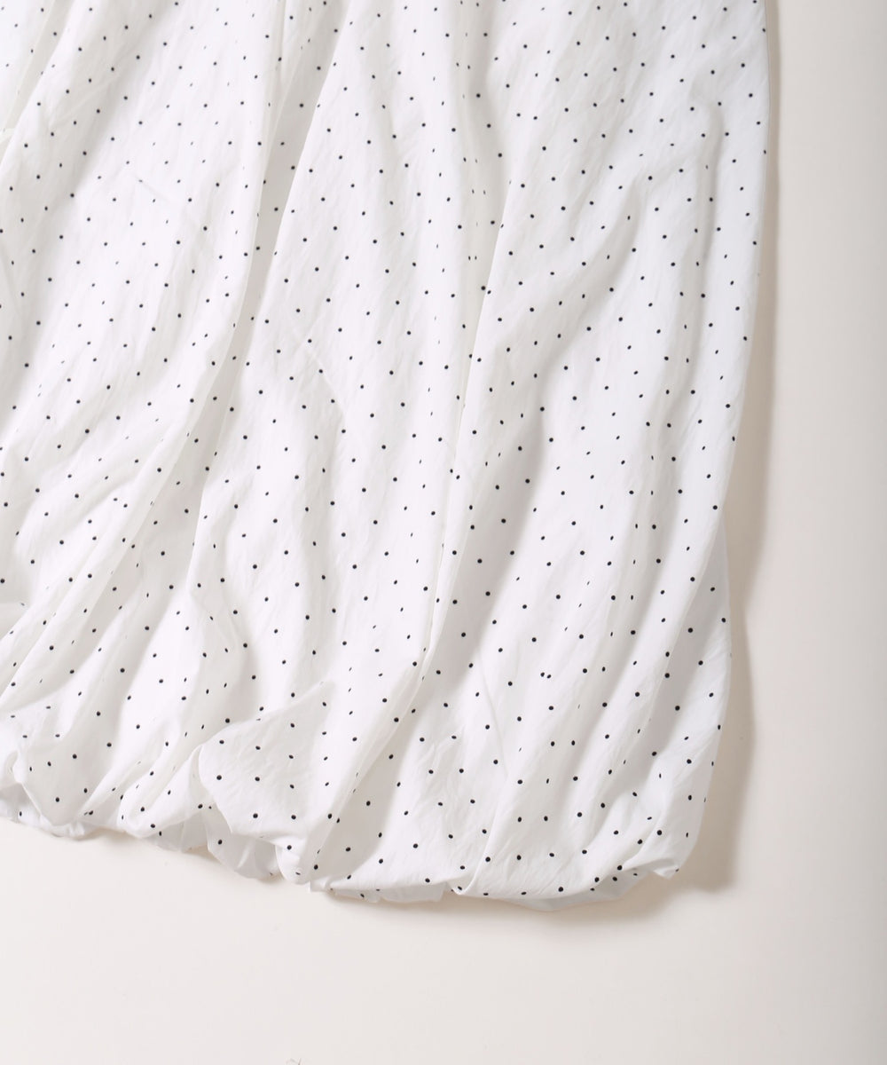 ドットロングバルーンスカート