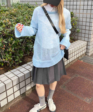 ルーズメッシュニット