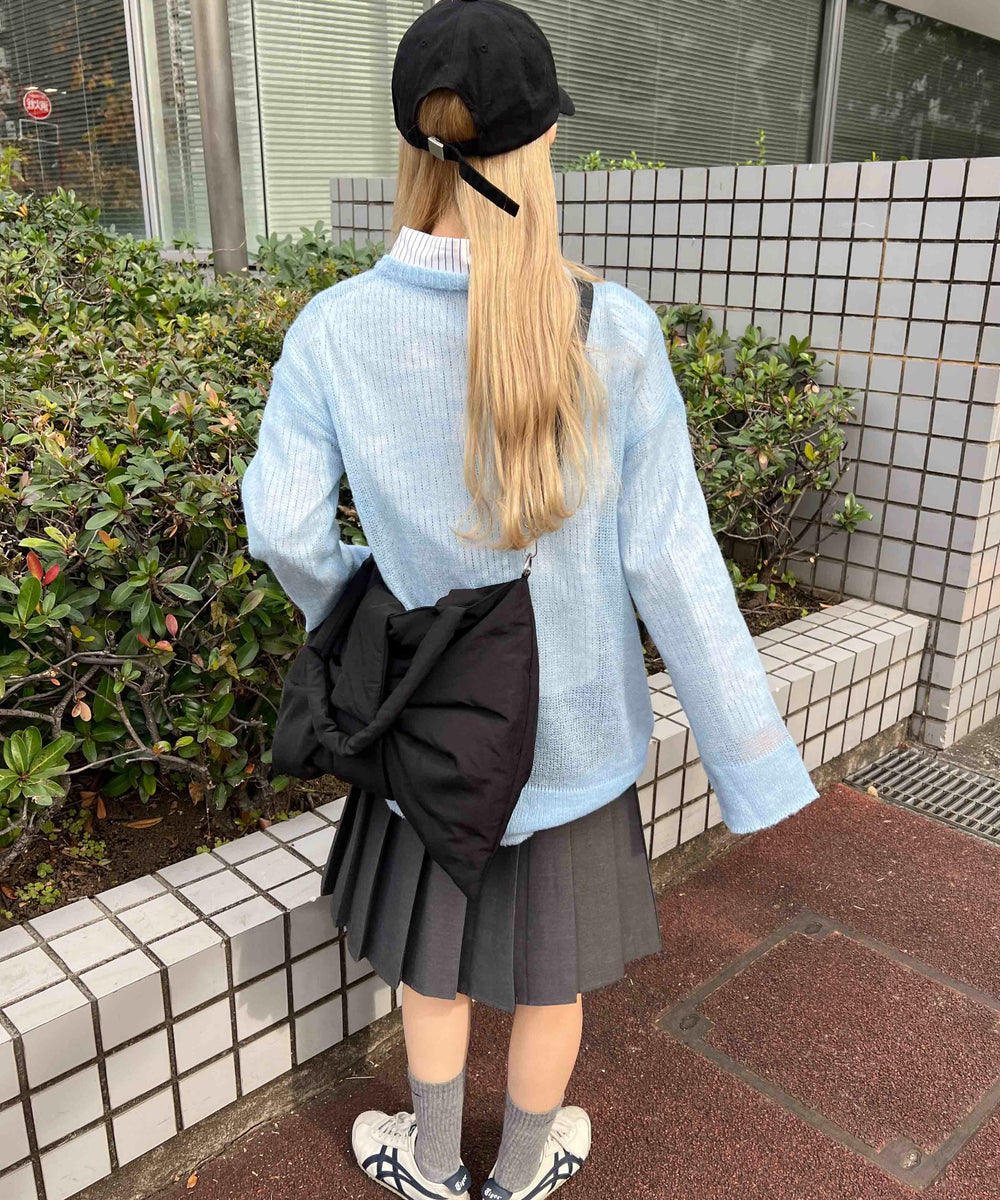 ルーズメッシュニット