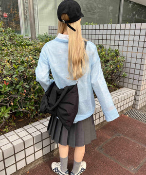 ルーズメッシュニット