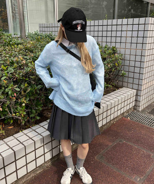 ルーズメッシュニット