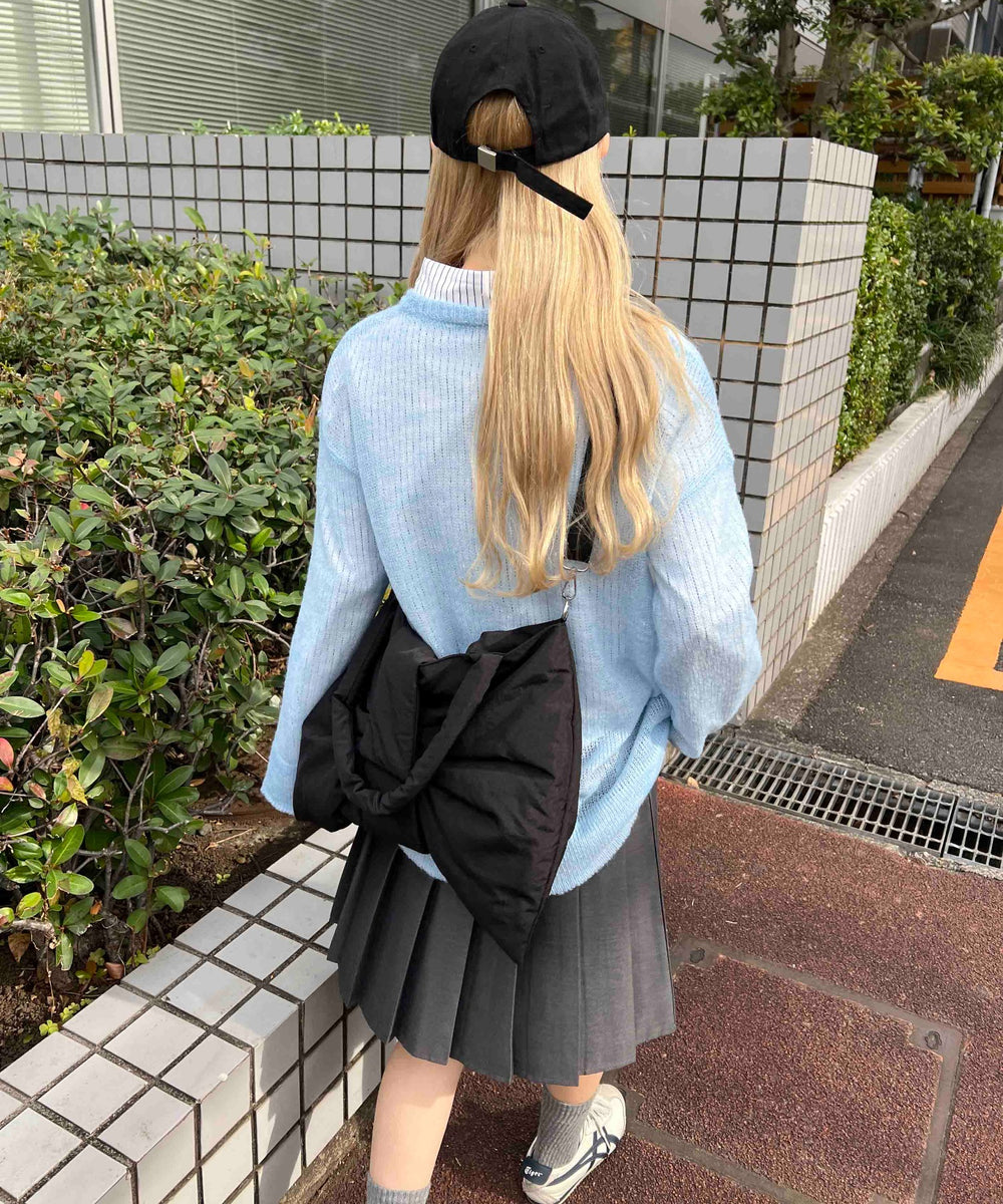 ルーズメッシュニット