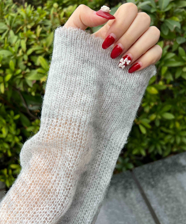 ルーズメッシュニット