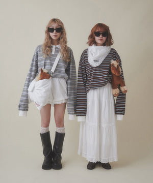 マルチボーダービッグポロシャツ