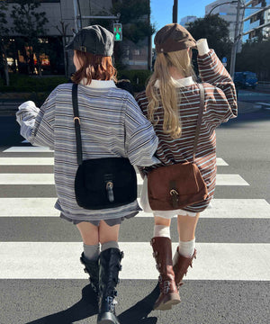 マルチボーダービッグポロシャツ