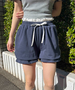 レースラインバルーンショートパンツ