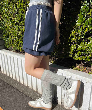 レースラインバルーンショートパンツ