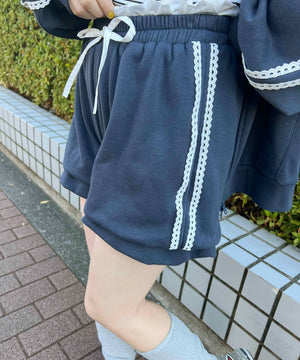 レースラインバルーンショートパンツ