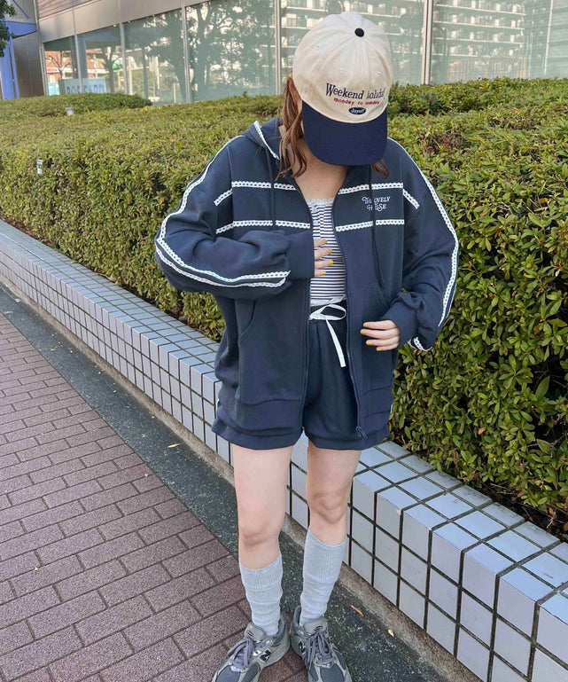 レースラインバルーンショートパンツ