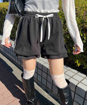 レースラインバルーンショートパンツ