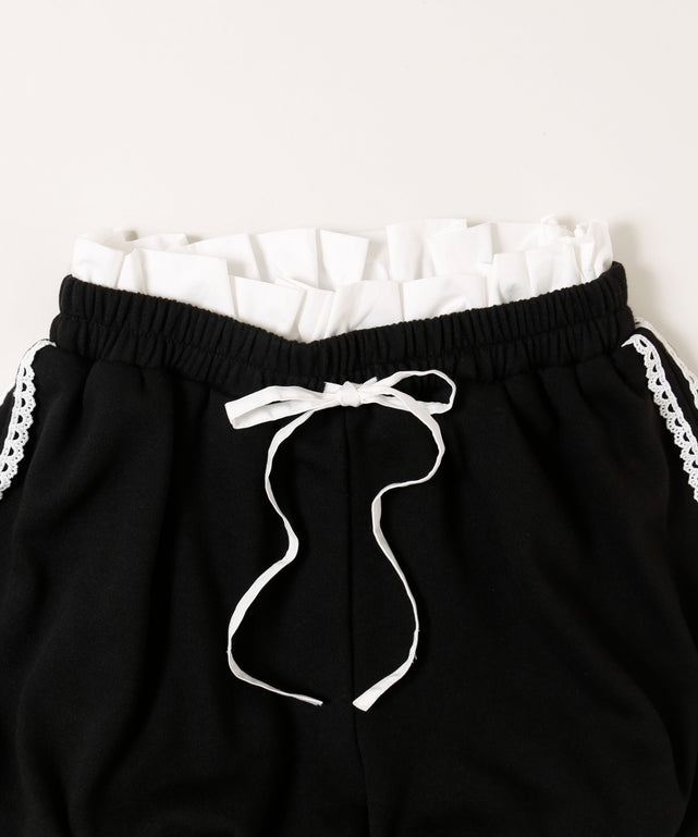 レースラインバルーンショートパンツ