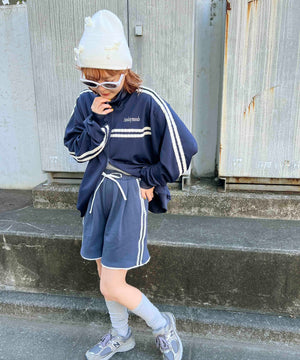 レースパイピングハーフパンツ