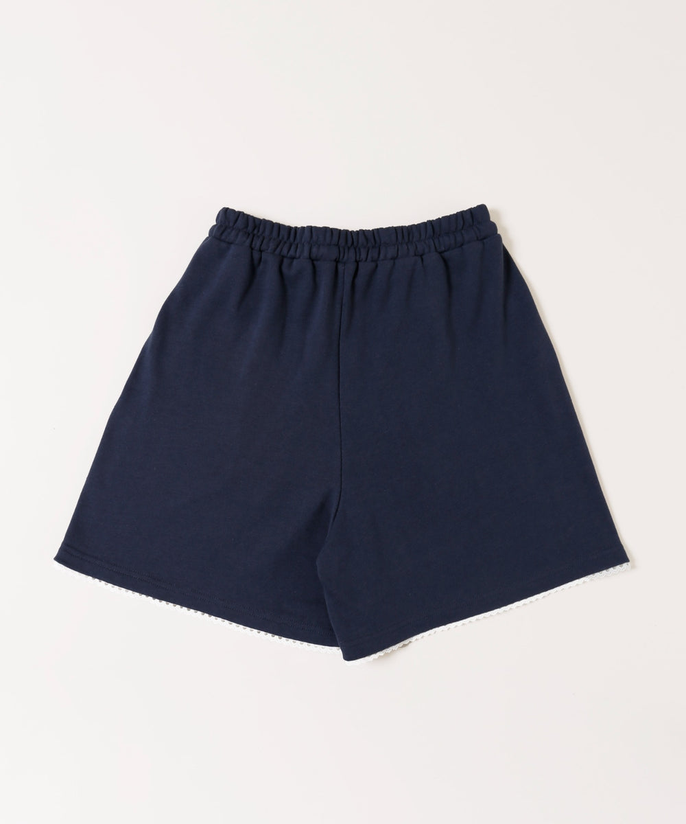 レースパイピングハーフパンツ