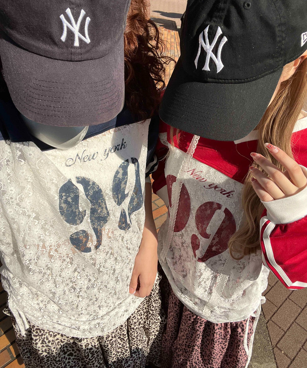 レース切り替えユニフォームロンT