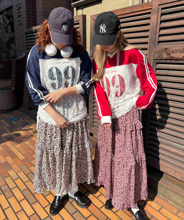 レース切り替えユニフォームロンT