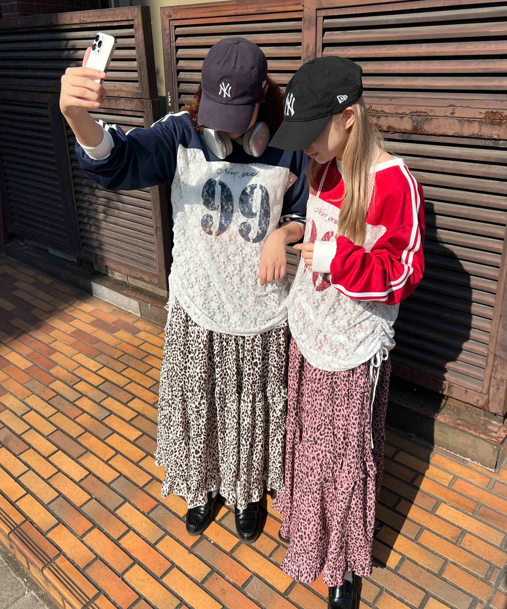 レース切り替えユニフォームロンT