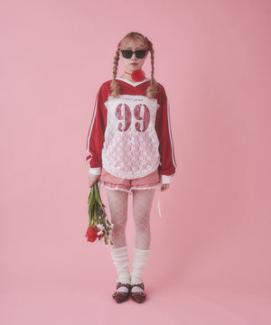 レース切り替えユニフォームロンT