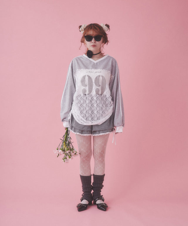 レース切り替えユニフォームロンT