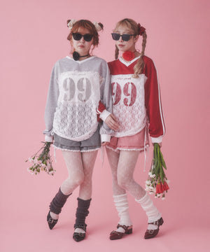 レース切り替えユニフォームロンT