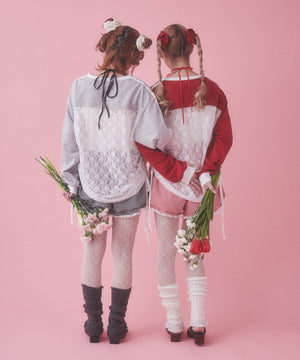 レース切り替えユニフォームロンT