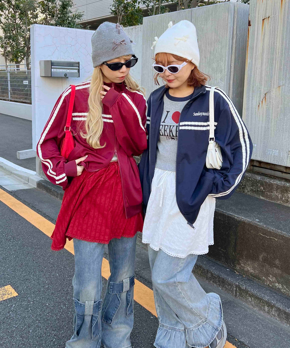 レースライントラックジャケット