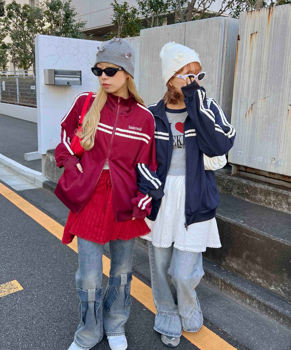 レースライントラックジャケット