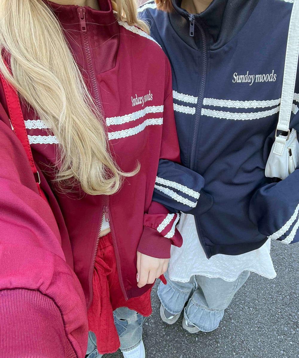 レースライントラックジャケット