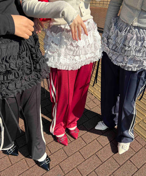 レースライントラックパンツ