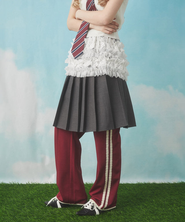 完売商品】レース ライン TRACK-PANTS