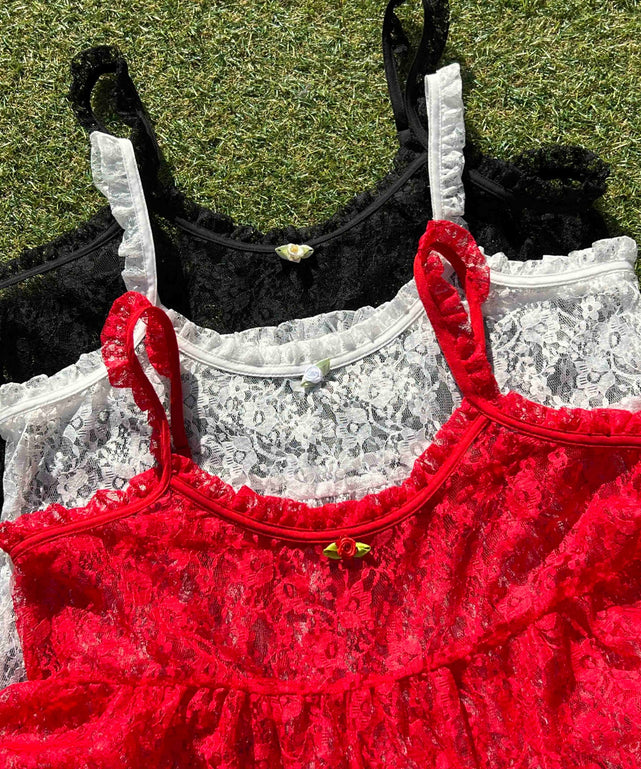 ローズポイントレースミニワンピース