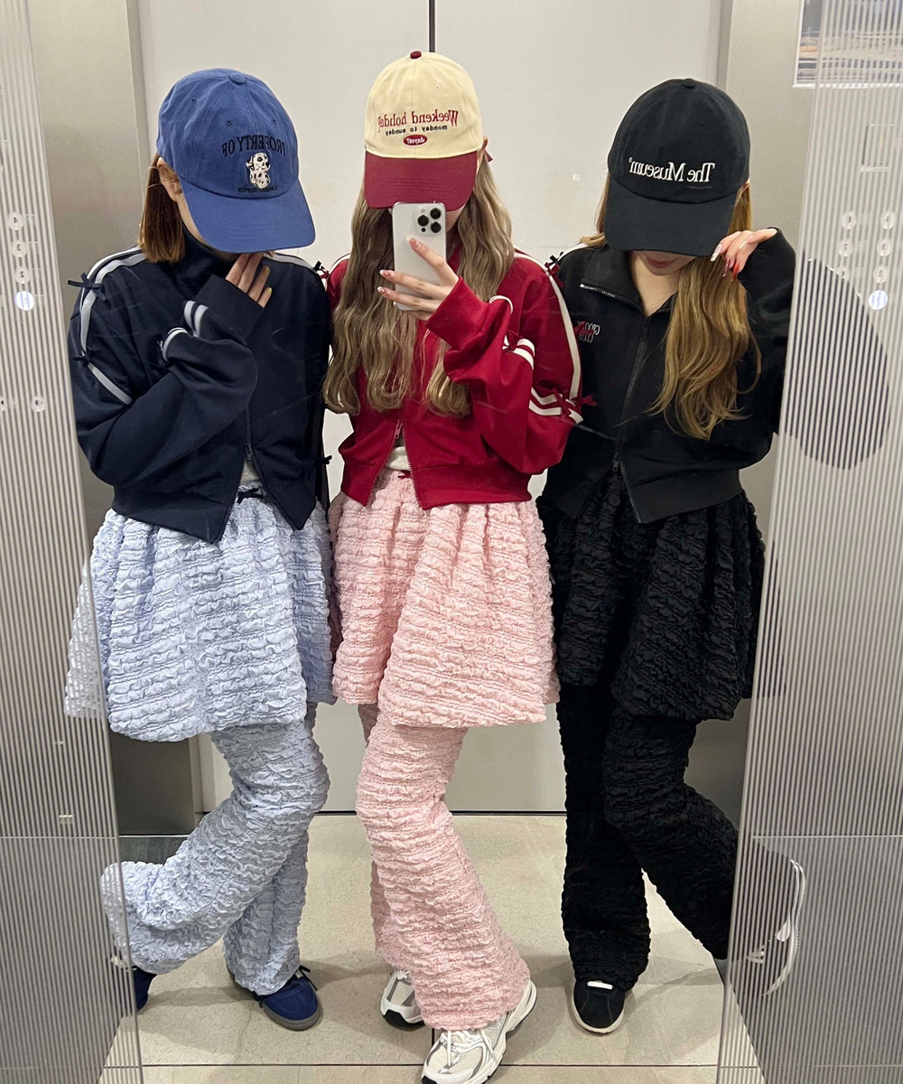 クリンクルフレアパンツ