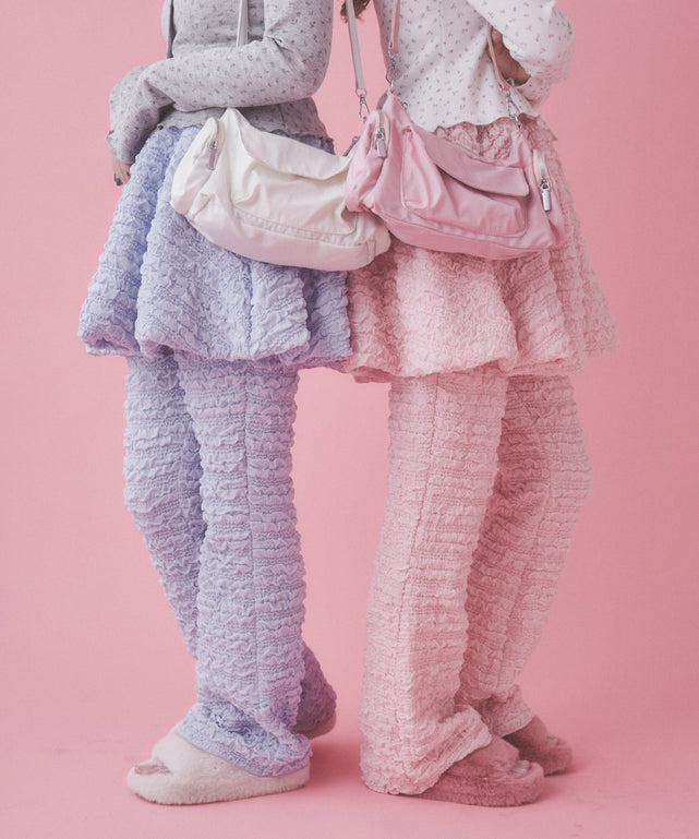 クリンクルフレアパンツ