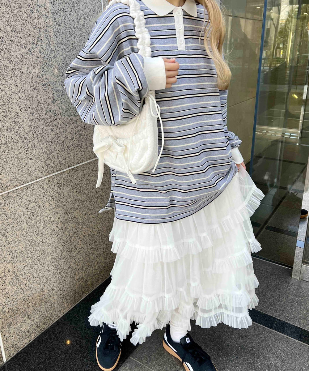 ホワイト モデル：160㎝ F着用