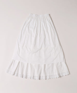 コットンレースロングスカート