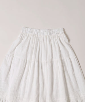 コットンレースロングスカート