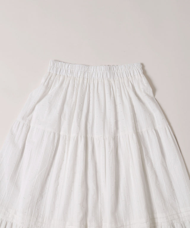 コットンレースロングスカート